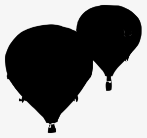 Hot Air Balloon Silhouette Png, Transparent Png, Free Download