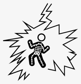 Lighting Bolt On A Person - Choque Eletrico Png, Transparent Png, Free Download
