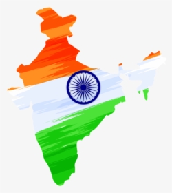 Indian Independence Day Design With Map Transparent - Independence Day 2019 India, HD Png Download, Free Download