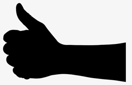 Arm, Hand, Human, Silhouette, Thumbs Up - Hand Thumbs Up Clipart, HD Png Download, Free Download