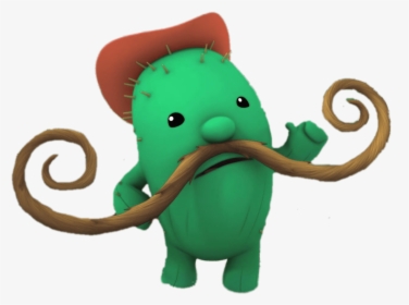 Cactus With Long Mustache - Cartoon, HD Png Download, Free Download