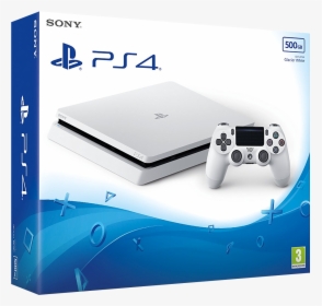 Playstation 4 Slim White, HD Png Download, Free Download