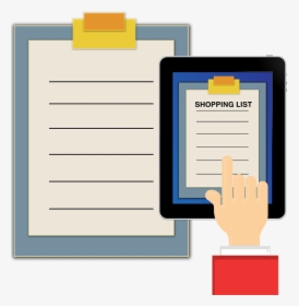 List, Shopping List, Tablet, Smartphone, Mobile Phone - Cuestionariopng, Transparent Png, Free Download