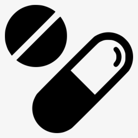 Pills - Drugs Black And White Png, Transparent Png, Free Download