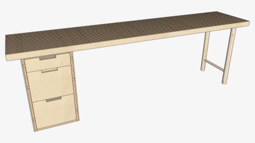 Diy Modern Plywood Desk Plans - Sofa Tables, HD Png Download, Free Download