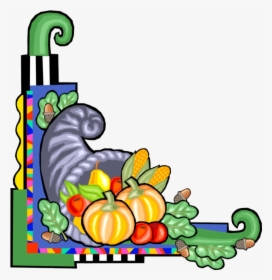 Transparent Thanksgiving Cornucopia Png - Page Border Food, Png Download, Free Download
