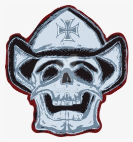 Transparent Side Skull Clipart - Skull Logo Cowboy Png, Png Download, Free Download