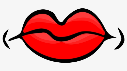 Lips, Red, Mouth, Female, Isolated, Close-up, Cartoon - Clip Art Red Things, HD Png Download, Free Download