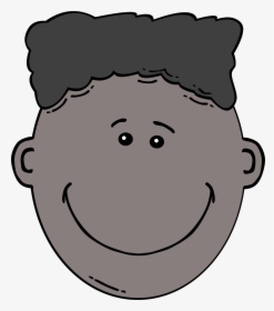Boy Face Cartoon Clip Arts - Black And White Boy Face, HD Png Download, Free Download