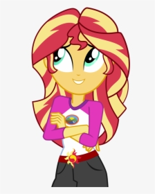 Collection Of Free Vector Arms Cartoon Girl - Sunset Shimmer Eg Png, Transparent Png, Free Download