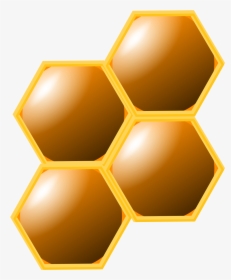 Clip Art Honeycomb Clipart Animated Pencil - Honeycomb Honey Clipart, HD Png Download, Free Download