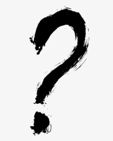 Brush Stroke Question Mark Png, Transparent Png, Free Download