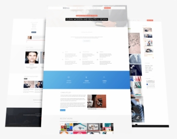 One Page Joomla Template - Website Company Profile Design Template, HD Png Download, Free Download