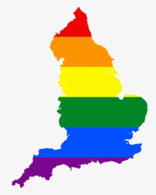 Lgbt Flag Map Of England - Cultural Regions Of Uk, HD Png Download, Free Download