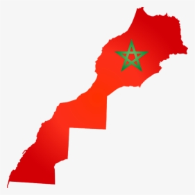 Morocco Flag Map, HD Png Download, Free Download