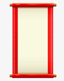Red Retro Flat Scroll Decorative - Paper Product, HD Png Download, Free Download