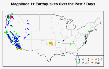 Earthquakes Week Prior To 2013 06 - Usa Map Vector, HD Png Download, Free Download