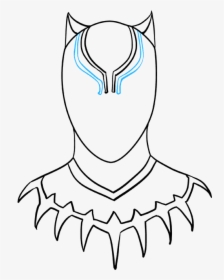 How To Draw Black Panther - Easy Black Panther Drawing, HD Png Download, Free Download