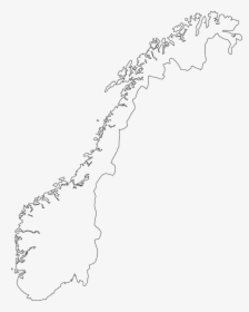 Norway, Map, Country, Europe, Norwegian - Norway Map Outline, HD Png Download, Free Download