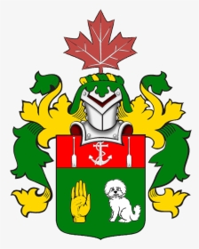 Armorial Achievement For Brian Mino - Maple Leaf Canada Day Drawing, HD Png Download, Free Download