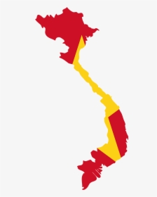 Vietnam Flag Map, HD Png Download, Free Download