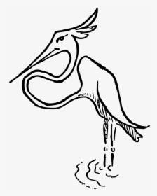 Bird Crane Stork Animal Flamingo - Flamencos Animal Blanco Y Negro, HD Png Download, Free Download