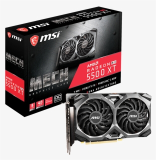 Msi Radeon Rx 5500 Xt 8gb Ddr6 Mech Oc, HD Png Download, Free Download