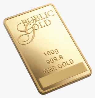 Public Gold 100g Gold Bar , Png Download - Public Gold Gold Bar 100g, Transparent Png, Free Download