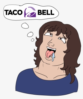 Taco Bell Ahegao - Cartoon, HD Png Download, Free Download