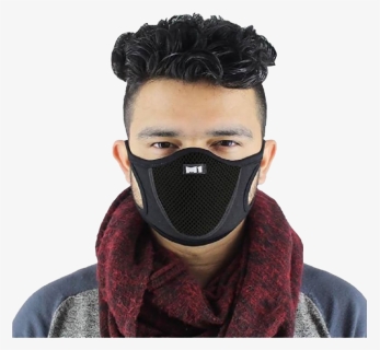 Anti-pollution Face Mask Png Free Download - Black Face Mask Png, Transparent Png, Free Download