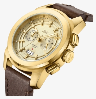 Jbw Mohawk J6352b Gold Brown Leather Diamond Watch - Watch Jbw J6352b, HD Png Download, Free Download
