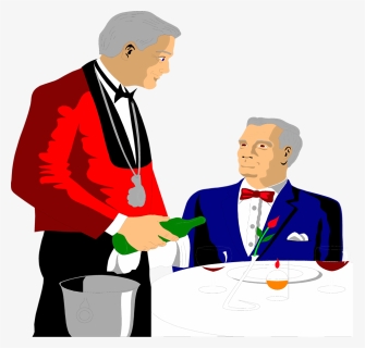 Customer And A Waiter, HD Png Download, Free Download