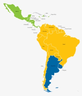 Central America / South America Teejet Offices , Png - Latin America Map Png, Transparent Png, Free Download