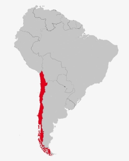 South America- Chile Map - Chile Map In South America, HD Png Download, Free Download