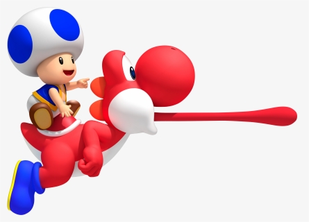 Super Mario Yoshi Png - New Super Mario Bros Wii Red Yoshi, Transparent Png, Free Download