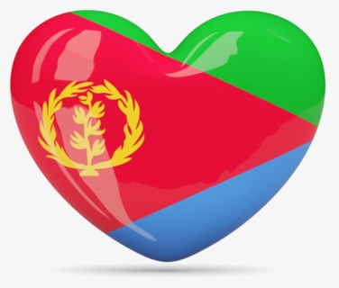Eritrean Flag Love Heart, HD Png Download, Free Download