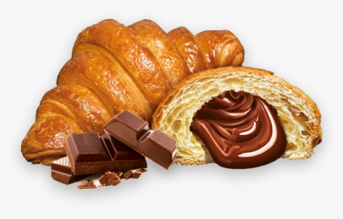 Croissant With Chocolate Filling - Brioche, HD Png Download, Free Download