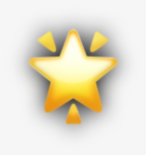 #star #emoji #iphoneemoji #shine #shadow #yellow #aesthetic - Illustration, HD Png Download, Free Download