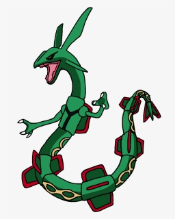 Rayquaza Transparent Anime Clip Art Download - Rayquaza Pokemon Transparent Background, HD Png Download, Free Download
