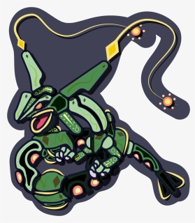 Rayquaza-sticker - Illustration, HD Png Download, Free Download