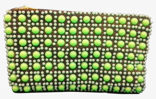 Green Blue Plastic Beaded Coin Small Clutch Purse Hong, - Royal Icing, HD Png Download, Free Download