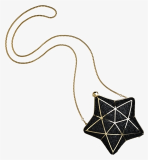 Aspinal Of London Star Clutch In Gold Plated Brass, - Pendant, HD Png Download, Free Download
