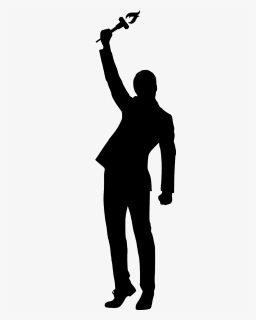 Image - Silhouette Of Person With Hands Up, HD Png Download, Free Download