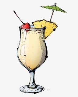 The Ultimate Guide To - Pina Colada Cocktail Clipart, HD Png Download, Free Download