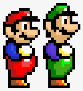 Smb1 Mario And Luigi - Super Mario Bros 3 Mario Pixel, HD Png Download, Free Download
