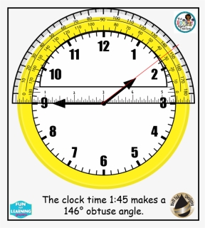 Download Custom Add Name Clock Large Wall Clock Clipart - Protractor On A Clock, HD Png Download, Free Download