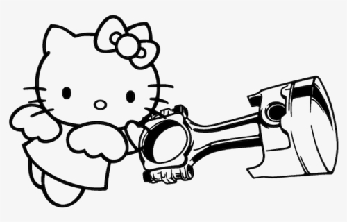 Hello Kitty Coloring For Kids, HD Png Download, Free Download