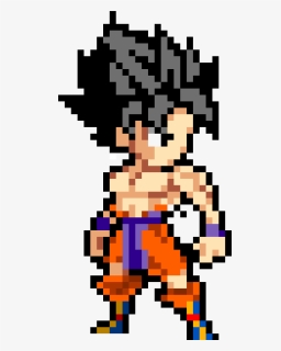 Goku Kaioken Pixel Art, HD Png Download, Free Download