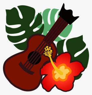 Ukulele Hibiscus Hawaii Clipart, HD Png Download, Free Download