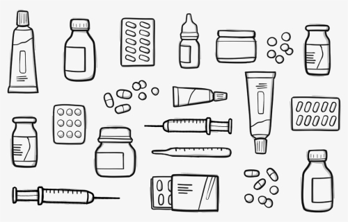 Lots Of Pills And Needles - Plastic Bottle, HD Png Download, Free Download